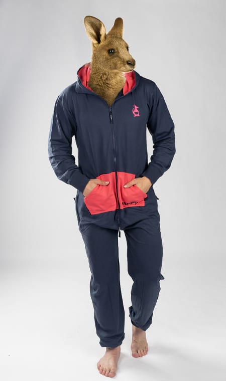Navy Fuchsia Light Onesie