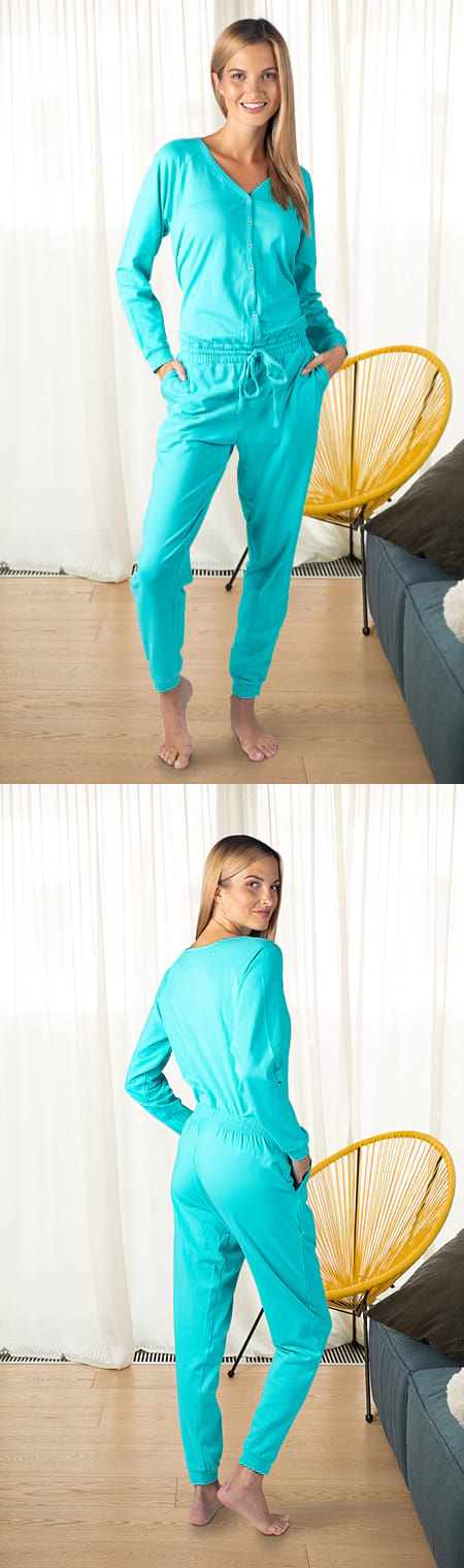 Aquamarine Ladies Pyjama Overall
