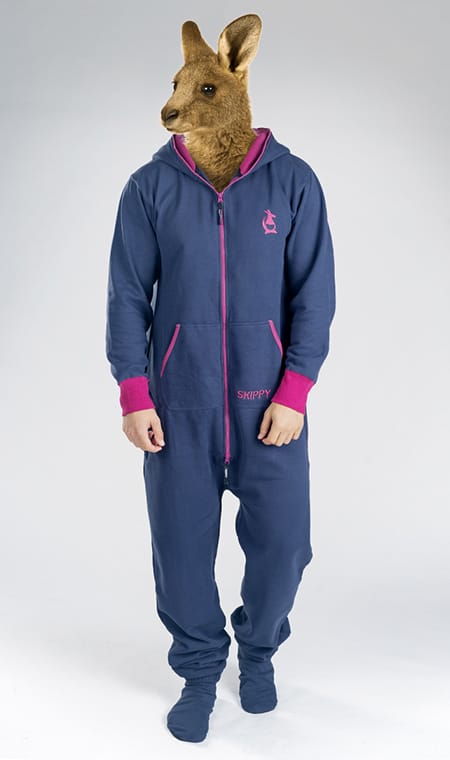 Navy Plum Onesie