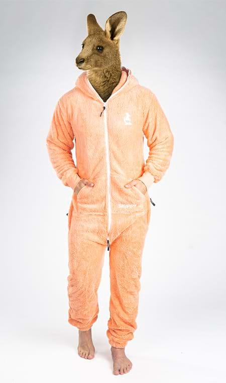 Pastel Peach Teddy Onesie