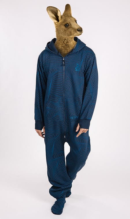 Geometric Navy Onesie