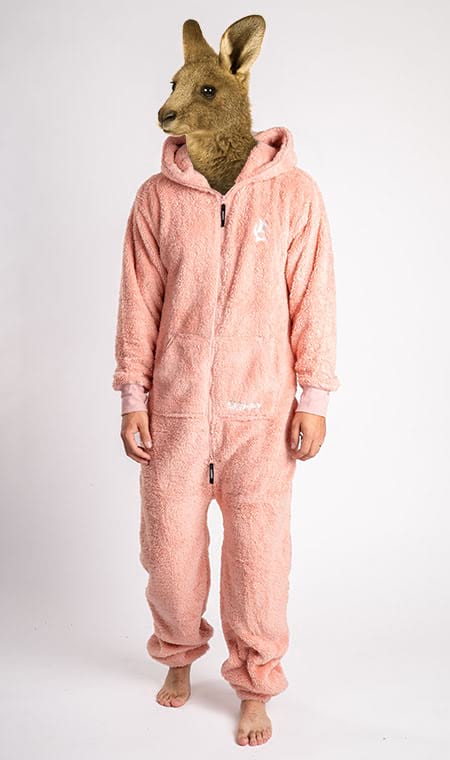 Dusty Pink Teddy Onesie