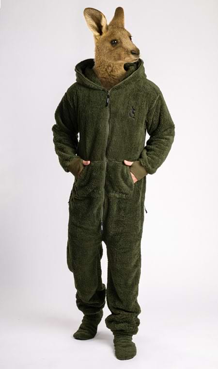 Dusty Green Teddy Onesie